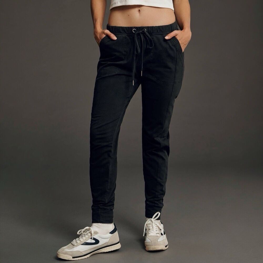 Anthropologie Daily Practice High Rise Joggers Pants In Dark Gray Size M 32x28